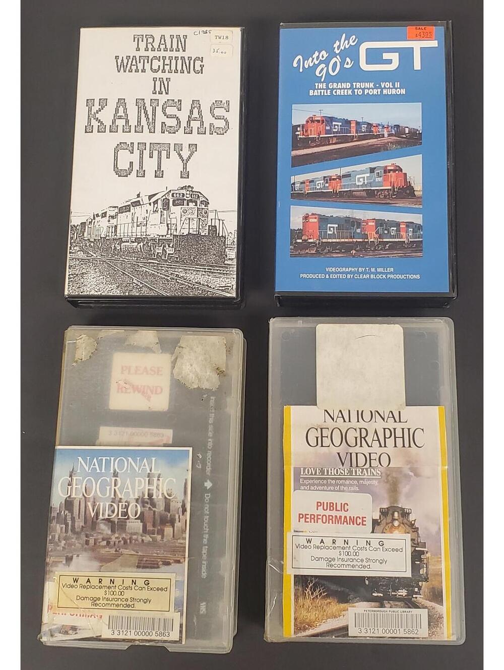 Vintage National Geographic Video Collection & Train Watching in Kansas City VHS